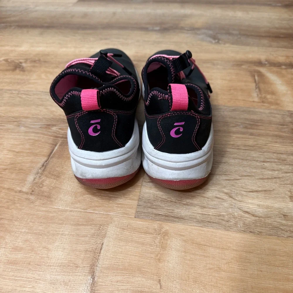 Clove Womens 9.5 Nursing Shoes Black Pink Fluid Resistant Healthcare Sneaker